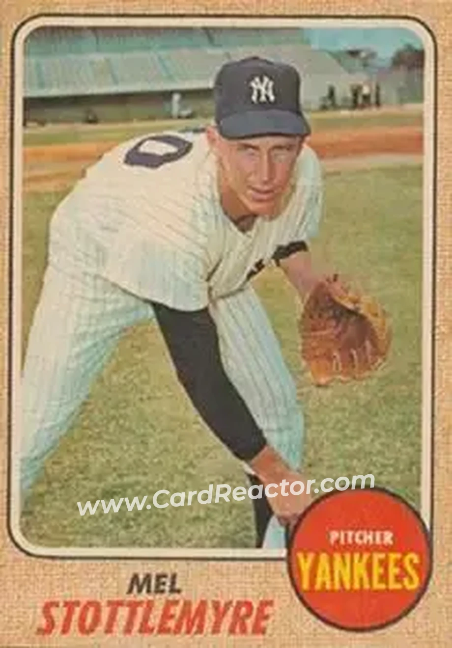 1968 Topps Venezuelan #120 - Mel Stottlemyre - New York Yankees - Front