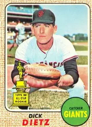 1968 O-Pee-Chee #104 - Dick Dietz - San Francisco Giants