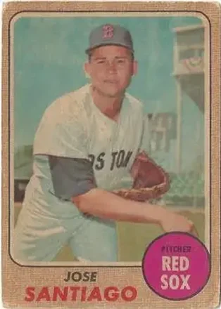 1968 Topps Venezuelan #123 - Jose Santiago - Boston Red Sox