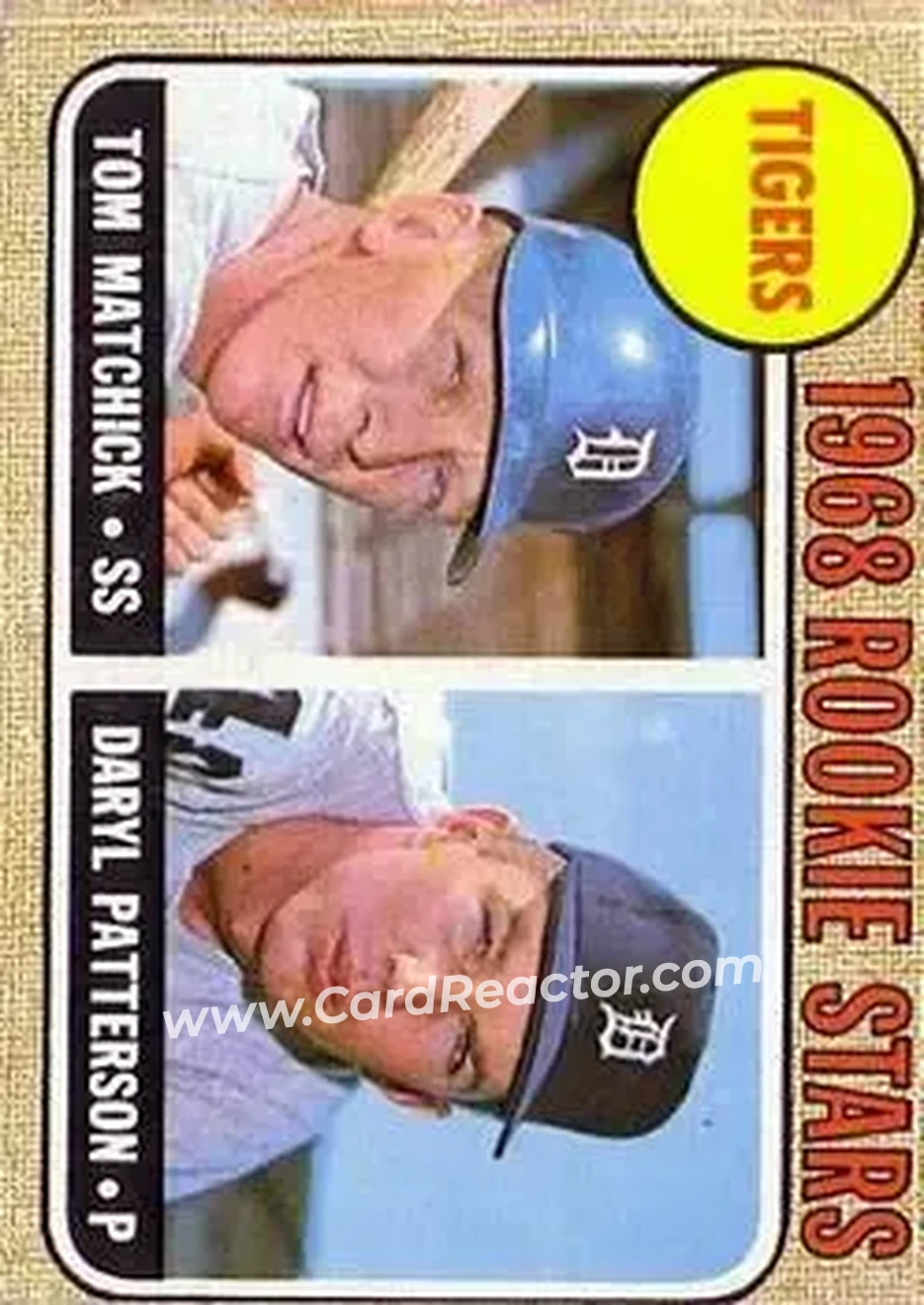 1968 O-Pee-Chee #113 - Tigers 1968 Rookie Stars (Tom Matchick - Daryl Patterson) RS, RC - Detroit Tigers - Detroit Tigers - Front