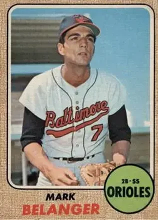 1968 O-Pee-Chee #118 - Mark Belanger - Baltimore Orioles 1968 O-Pee-Chee #118 - Mark Belanger - Baltimore Orioles