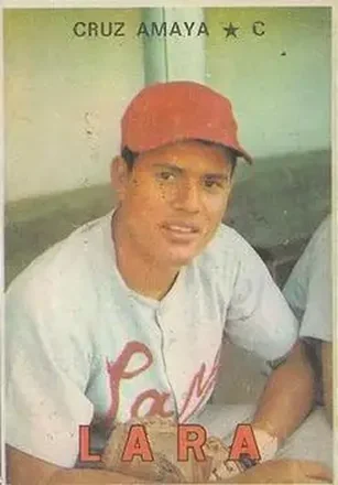 1967 Topps Venezuelan #123 - Cruz Amaya - Cardenales de Lara