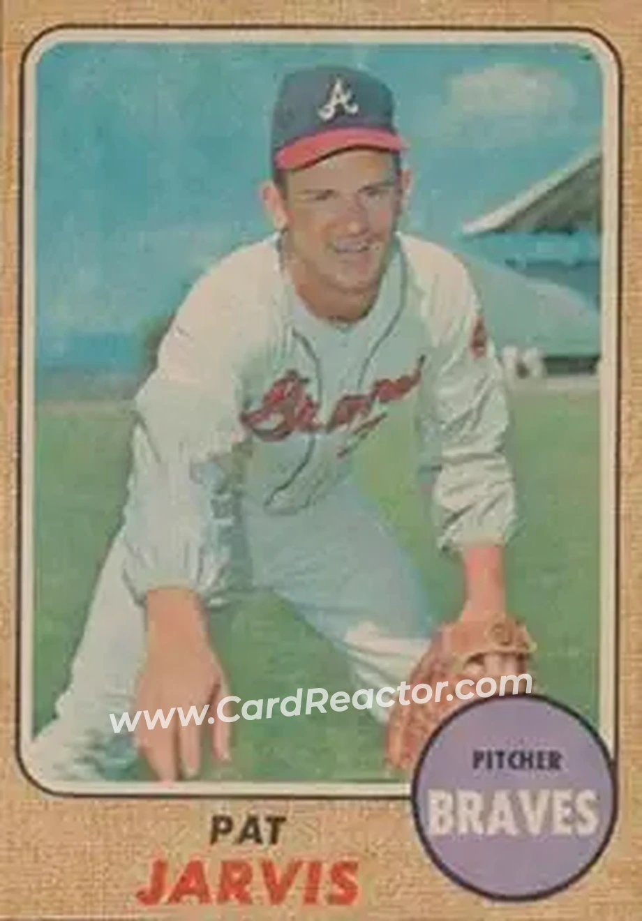 1968 Topps Venezuelan #134 - Pat Jarvis - Atlanta Braves - Front