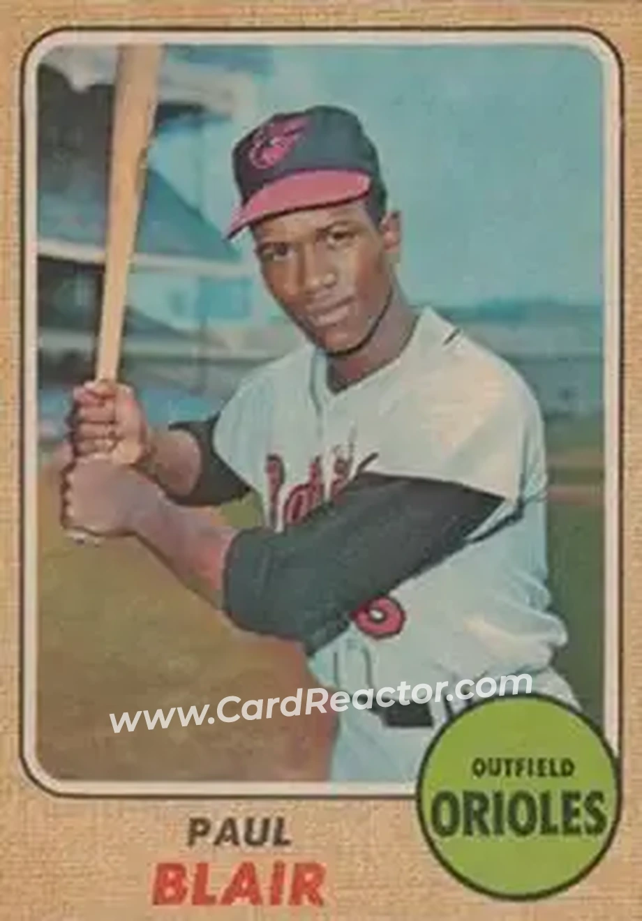 1968 Topps Venezuelan #135 - Paul Blair - Baltimore Orioles - Front 1968 Topps Venezuelan #135 - Paul Blair - Baltimore Orioles - Front