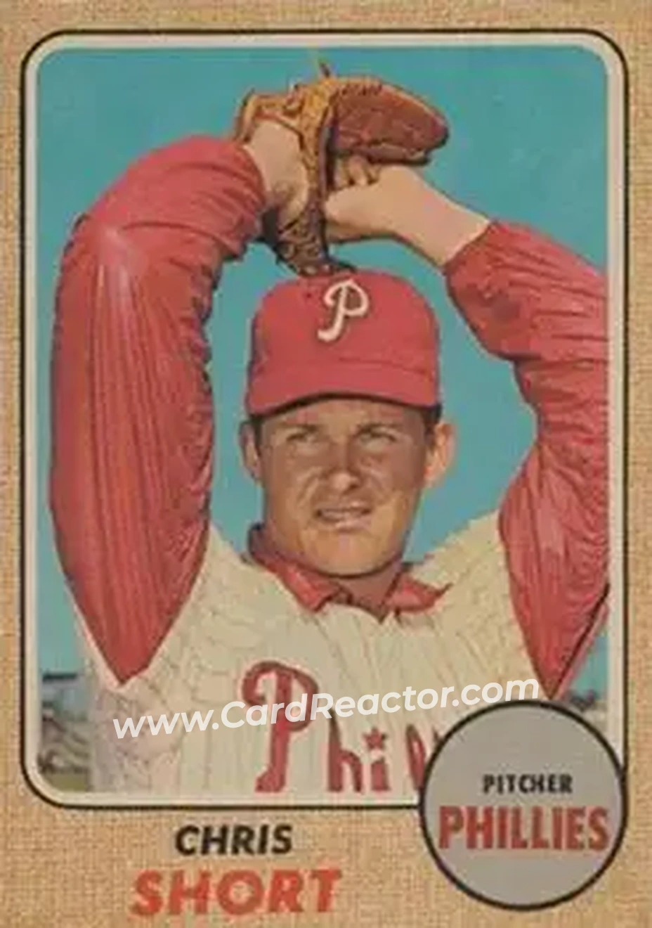 1968 Topps Venezuelan #139 - Chris Short - Philadelphia Phillies - Front