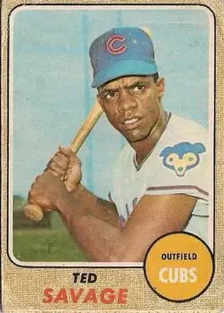 1968 O-Pee-Chee #119 - Ted Savage - Chicago Cubs
