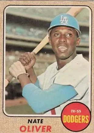 1968 O-Pee-Chee #124 - Nate Oliver - Los Angeles Dodgers 1968 O-Pee-Chee #124 - Nate Oliver - Los Angeles Dodgers