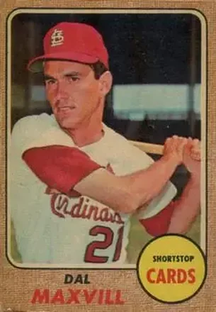 1968 Topps Venezuelan #141 - Dal Maxvill - St. Louis Cardinals