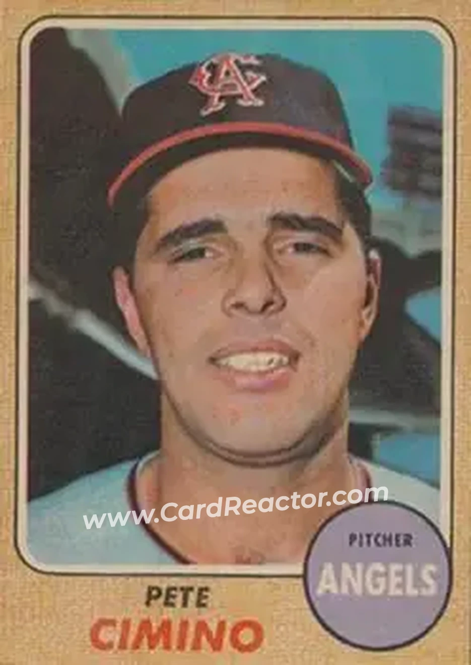 1968 Topps Venezuelan #143 - Pete Cimino - California Angels - Front