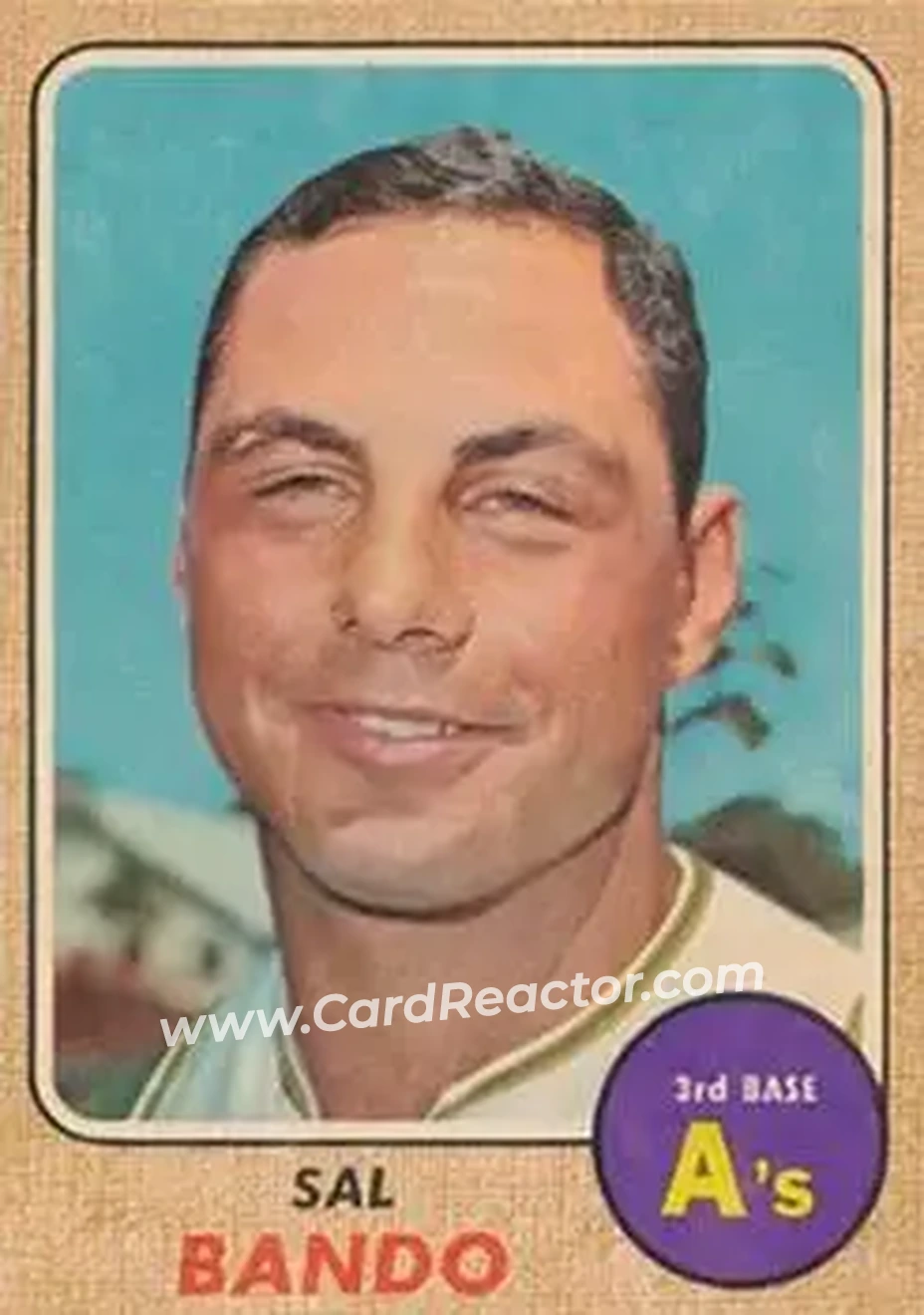 1968 Topps Venezuelan #146 - Sal Bando - Oakland Athletics - Front