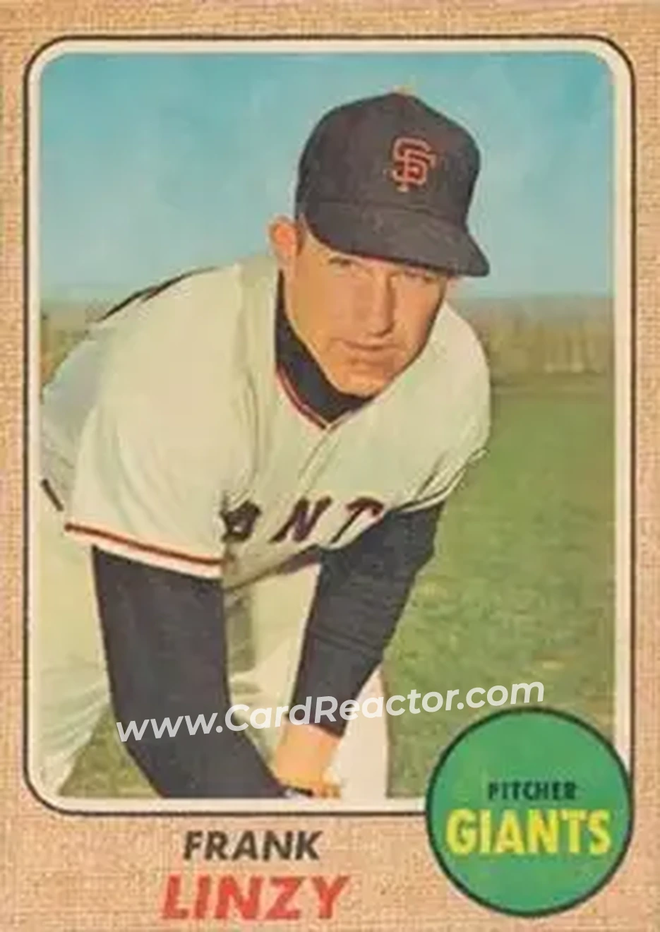 1968 Topps Venezuelan #147 - Frank Linzy - San Francisco Giants - Front 1968 Topps Venezuelan #147 - Frank Linzy - San Francisco Giants - Front