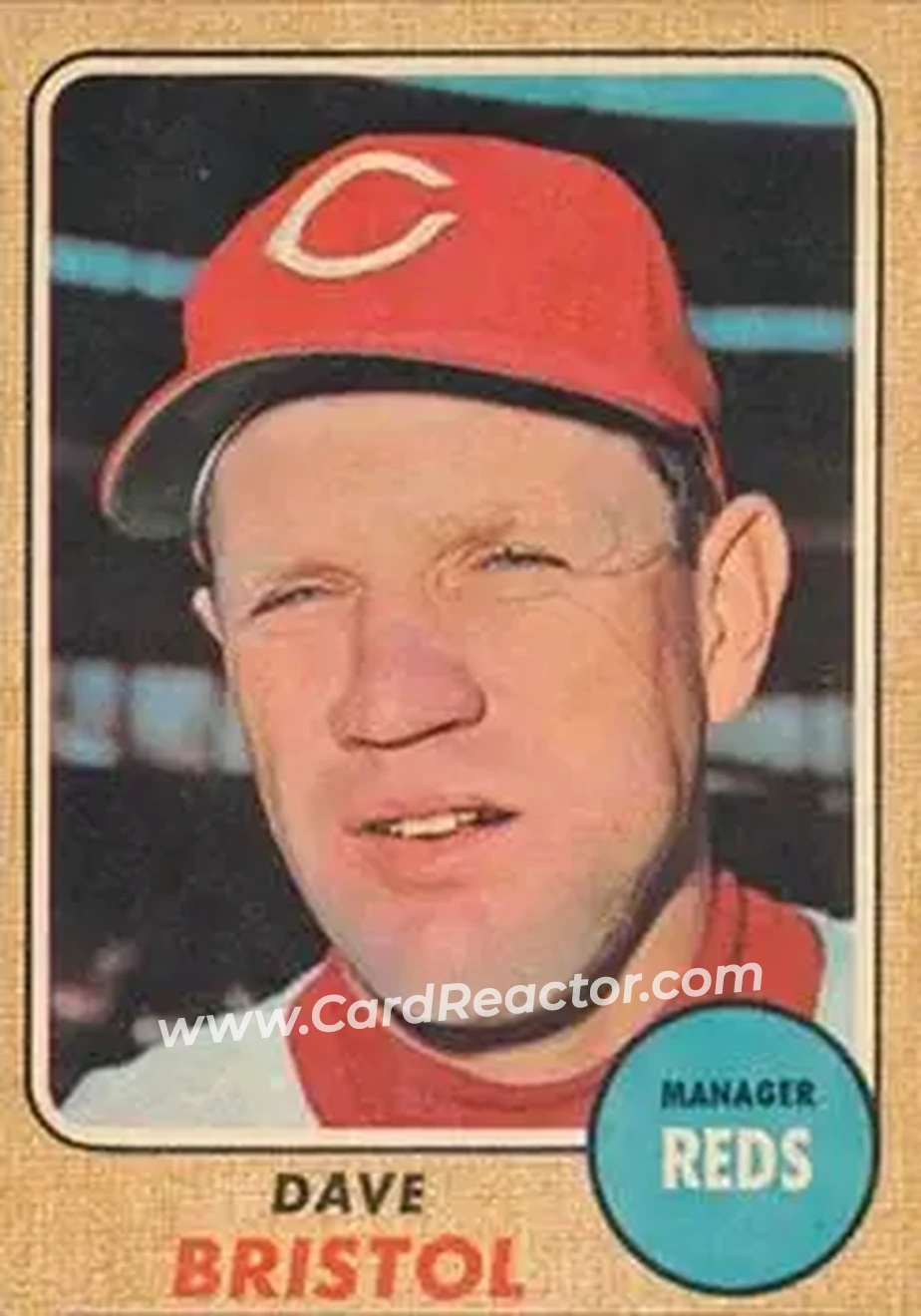 1968 Topps Venezuelan #148 - Dave Bristol - Cincinnati Reds - Front 1968 Topps Venezuelan #148 - Dave Bristol - Cincinnati Reds - Front