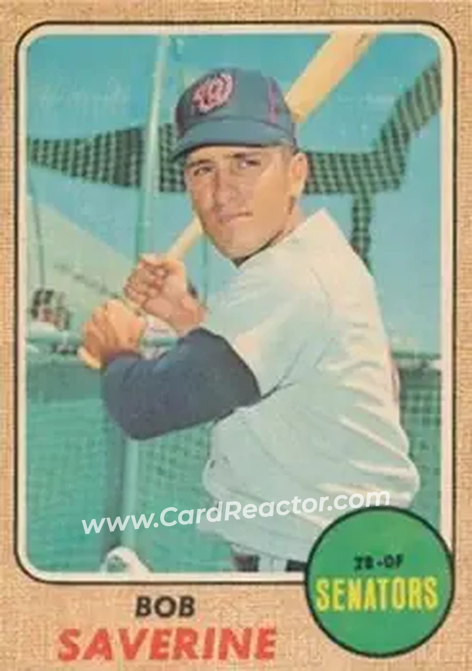 1968 Topps Venezuelan #149 - Bob Saverine - Washington Senators - Front 1968 Topps Venezuelan #149 - Bob Saverine - Washington Senators - Front