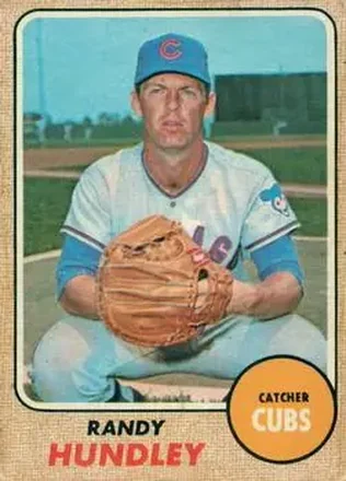 1968 O-Pee-Chee #136 - Randy Hundley - Chicago Cubs 1968 O-Pee-Chee #136 - Randy Hundley - Chicago Cubs