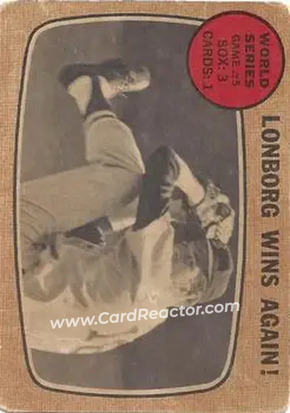 1968 Topps Venezuelan #155 - World Series Game #5 - Lonborg Wins Again! WS - Boston Red Sox - St. Louis Cardinals - Front