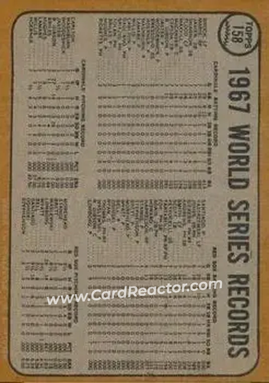 1968 Topps Venezuelan #158 - 1967 World Series - The Cardinals Celebrate! WS - St. Louis Cardinals - St. Louis Cardinals - Back