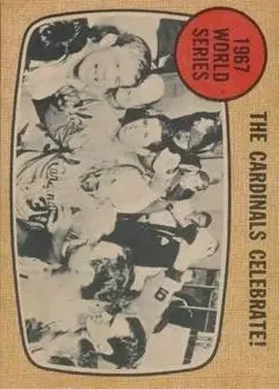 1968 Topps Venezuelan #158 - 1967 World Series - The Cardinals Celebrate! WS - St. Louis Cardinals - St. Louis Cardinals