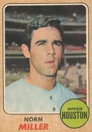 1968 Topps Venezuelan #161 - Norm Miller - Houston Astros