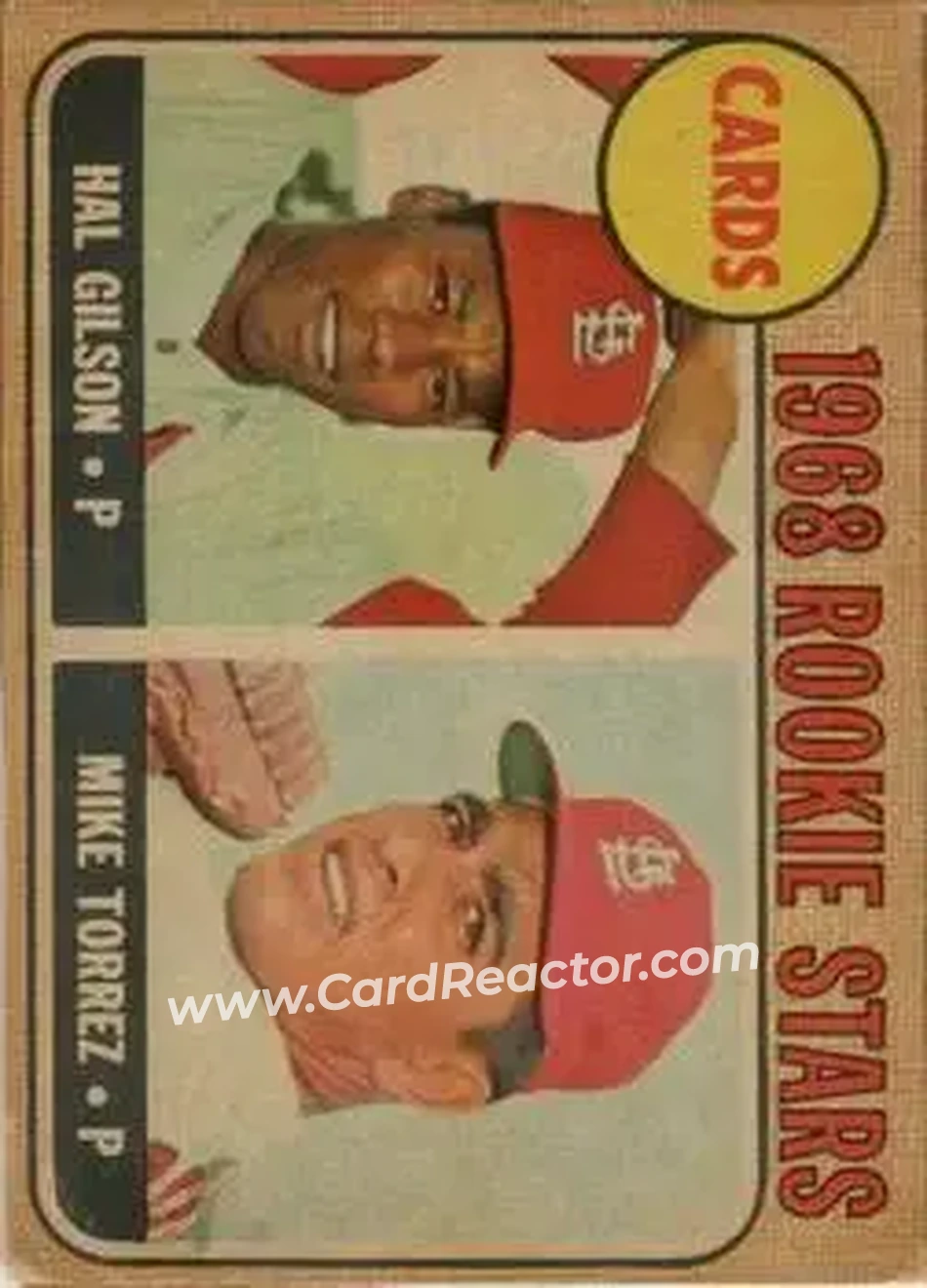 1968 Topps Venezuelan #162 - Cardinals 1968 Rookie Stars (Hal Gilson - Mike Torrez) RS, RC - St. Louis Cardinals - St. Louis Cardinals - Front