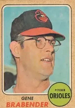1968 Topps Venezuelan #163 - Gene Brabender - Baltimore Orioles