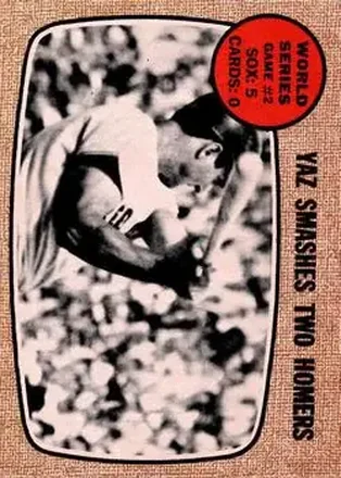 1968 O-Pee-Chee #152 - World Series Game #2 - Yaz Smashes Two Homers WS - Boston Red Sox - Boston Red Sox