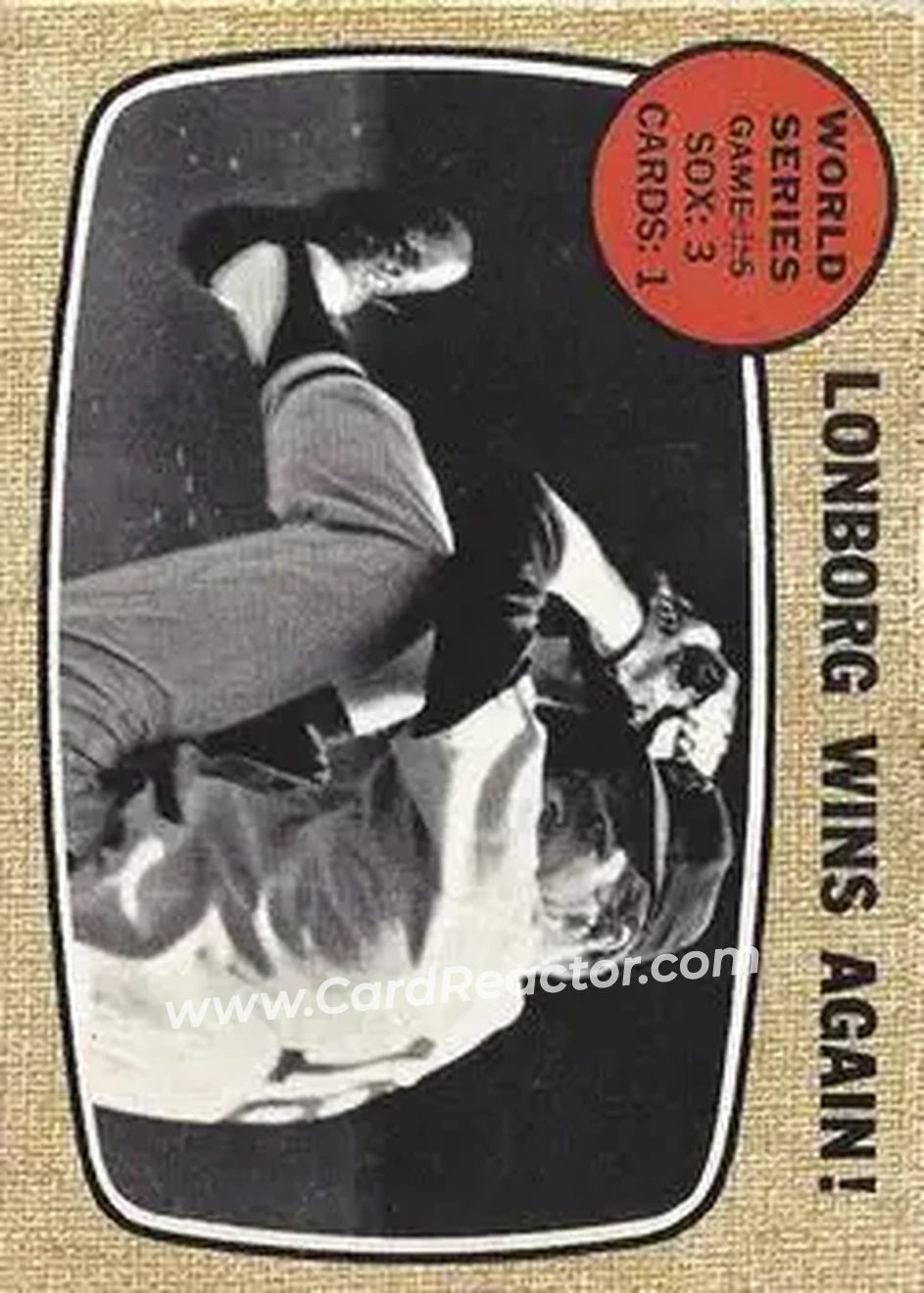 1968 O-Pee-Chee #155 - World Series Game #5 - Lonborg Wins Again! WS - Boston Red Sox - Boston Red Sox - Front 1968 O-Pee-Chee #155 - World Series Game #5 - Lonborg Wins Again! WS - Boston Red Sox - Boston Red Sox - Front