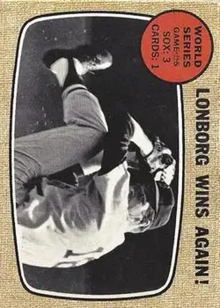 1968 O-Pee-Chee #155 - World Series Game #5 - Lonborg Wins Again! WS - Boston Red Sox - Boston Red Sox