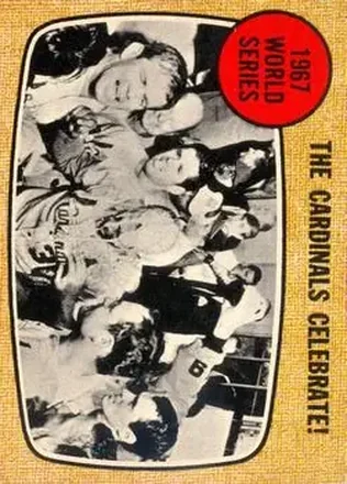 1968 O-Pee-Chee #158 - 1967 World Series - The Cardinals Celebrate! WS - St. Louis Cardinals - St. Louis Cardinals