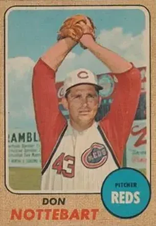 1968 Topps Venezuelan #171 - Don Nottebart - Cincinnati Reds 1968 Topps Venezuelan #171 - Don Nottebart - Cincinnati Reds