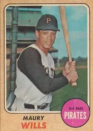 1968 Topps Venezuelan #175 - Maury Wills - Pittsburgh Pirates