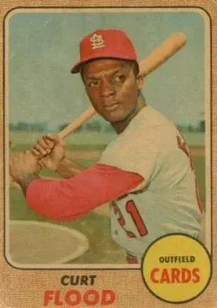 1968 Topps Venezuelan #180 - Curt Flood - St. Louis Cardinals