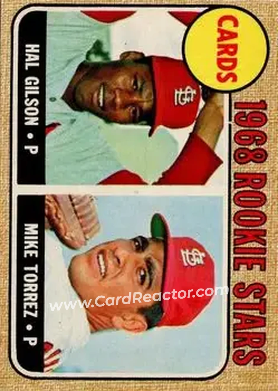 1968 O-Pee-Chee #162 - Cardinals 1968 Rookie Stars (Hal Gilson - Mike Torrez) RS, RC - St. Louis Cardinals - St. Louis Cardinals - Front