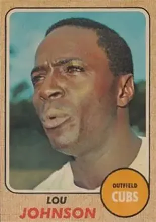1968 Topps Venezuelan #184 - Lou Johnson - Chicago Cubs