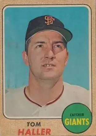 1968 Topps Venezuelan #185 - Tom Haller - San Francisco Giants