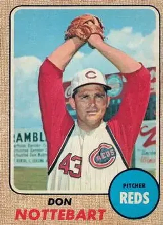 1968 O-Pee-Chee #171 - Don Nottebart - Cincinnati Reds