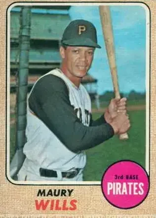 1968 O-Pee-Chee #175 - Maury Wills - Pittsburgh Pirates