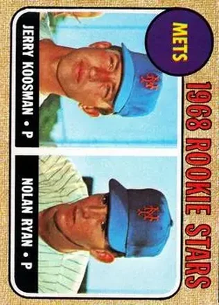 1968 O-Pee-Chee #177 - Mets 1968 Rookie Stars (Jerry Koosman - Nolan Ryan) RS, RC, UER - New York Mets - New York Mets