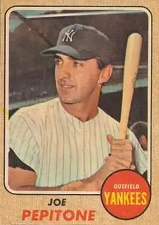 1968 Topps Venezuelan #195 - Joe Pepitone - New York Yankees