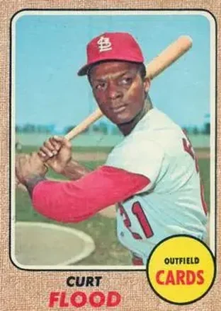1968 O-Pee-Chee #180 - Curt Flood - St. Louis Cardinals