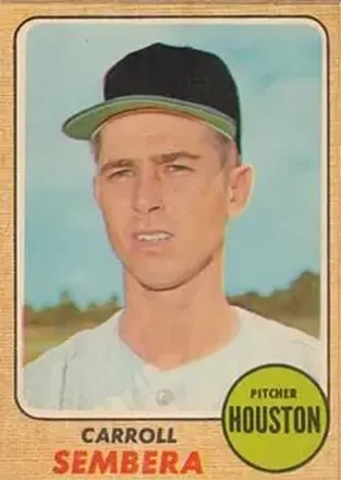 1968 Topps Venezuelan #207 - Carroll Sembera - Houston Astros