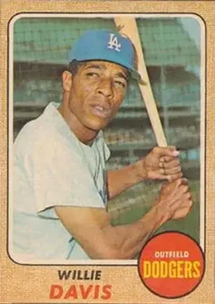 1968 Topps Venezuelan #208 - Willie Davis - Los Angeles Dodgers