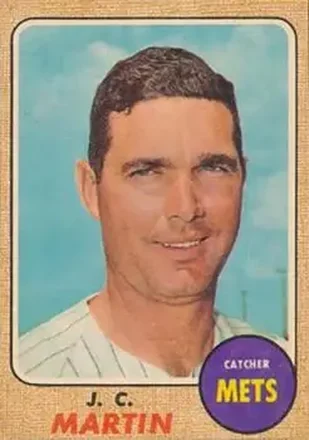 1968 Topps Venezuelan #211 - J.C. Martin - New York Mets 1968 Topps Venezuelan #211 - J.C. Martin - New York Mets