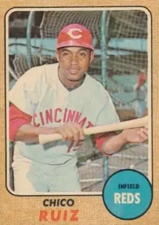 1968 Topps Venezuelan #213 - Chico Ruiz - Cincinnati Reds 1968 Topps Venezuelan #213 - Chico Ruiz - Cincinnati Reds