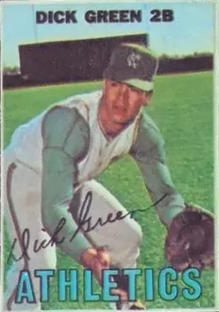 1967 Topps Venezuelan #215 - Dick Green - Kansas City Athletics