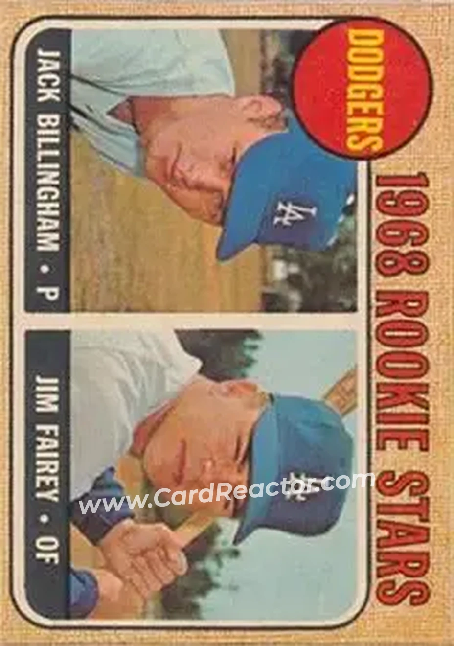 1968 Topps Venezuelan #228 - Dodgers 1968 Rookie Stars (Jack Billingham - Jim Fairey) RS, RC - Los Angeles Dodgers - Los Angeles Dodgers - Front