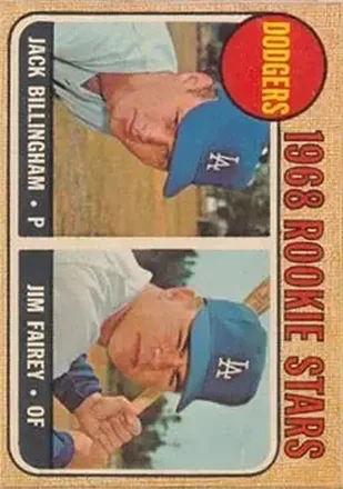 1968 Topps Venezuelan #228 - Dodgers 1968 Rookie Stars (Jack Billingham - Jim Fairey) RS, RC - Los Angeles Dodgers - Los Angeles Dodgers