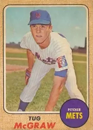1968 Topps Venezuelan #236 - Tug McGraw - New York Mets 1968 Topps Venezuelan #236 - Tug McGraw - New York Mets