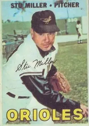 1967 Topps Venezuelan #229 - Stu Miller - Baltimore Orioles 1967 Topps Venezuelan #229 - Stu Miller - Baltimore Orioles