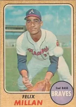 1968 Topps Venezuelan #241 - Felix Millan - Atlanta Braves