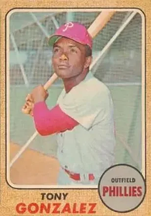 1968 Topps Venezuelan #245 - Tony Gonzalez - Philadelphia Phillies